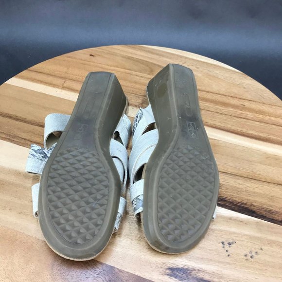 A2 by Aerosoles Beige Snakeskin Print Strappy Slides Sandals Womens Size 7 - Picture 5 of 8